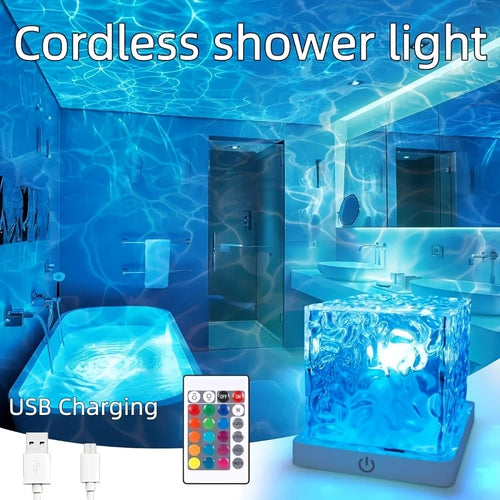 Colorful Rechargeable Shower Lamp